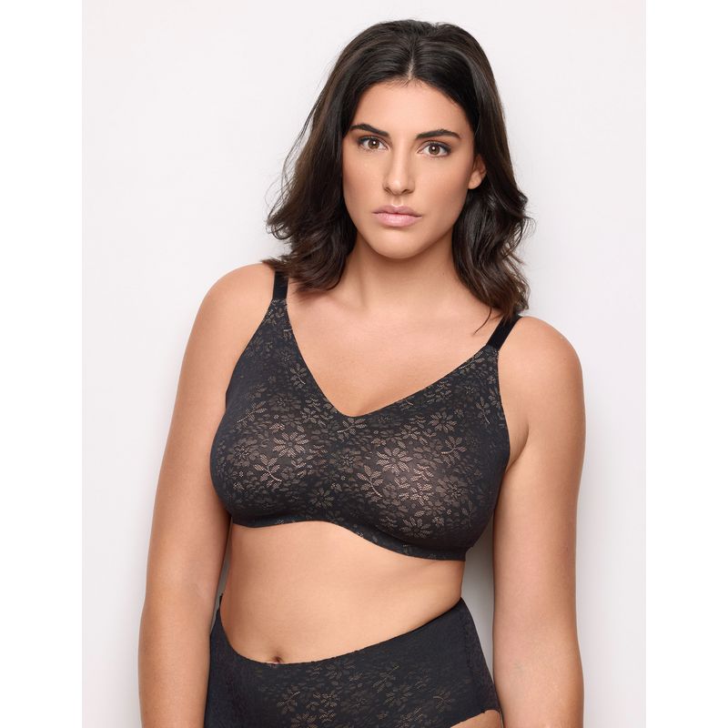 Bralette with removable cups in black lace Principessa Lace Yamamay