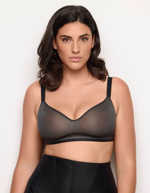 Bralette senza ferretto in tessuto 3D coppe preformate Nuovo Space