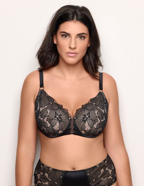 Preformed Balconette Bra with Differentiated Cups and Underwire – Mythic