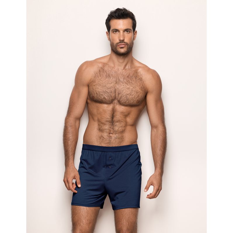 Boxer con bottoni in TENCEL™ Modal Cotone e Seta