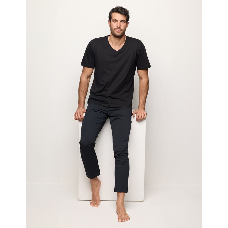 Lange Herrenhose aus Stretchmaterial Easy Travel