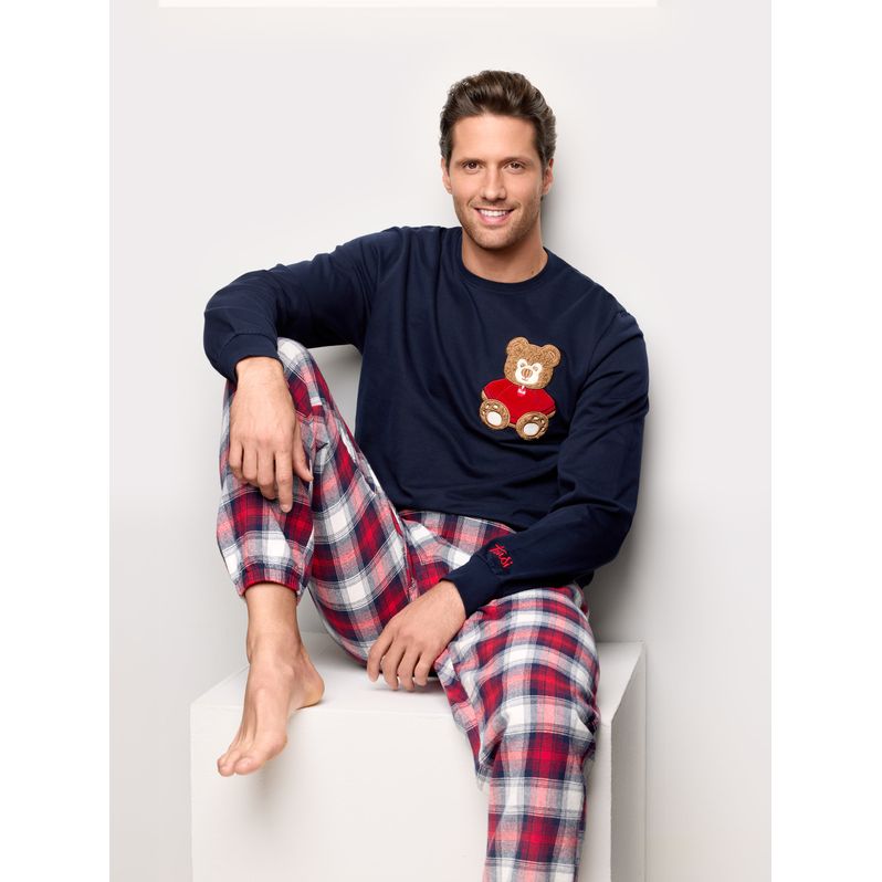 Pyjamas in cotton and tartan flannel Trudi® Family
