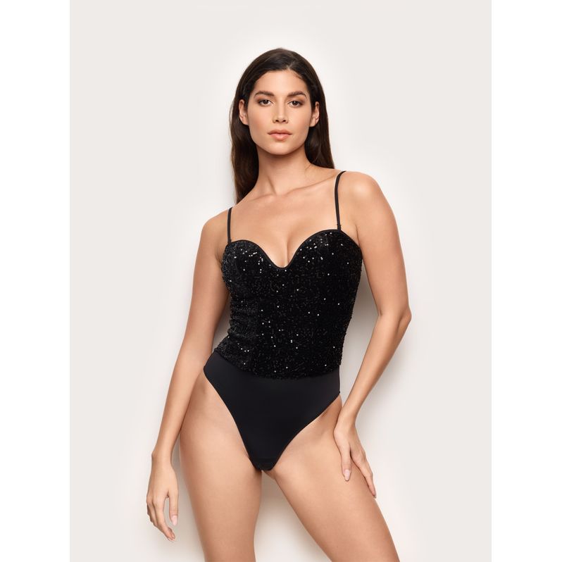 Body da sera in paillettes Brilliant Party