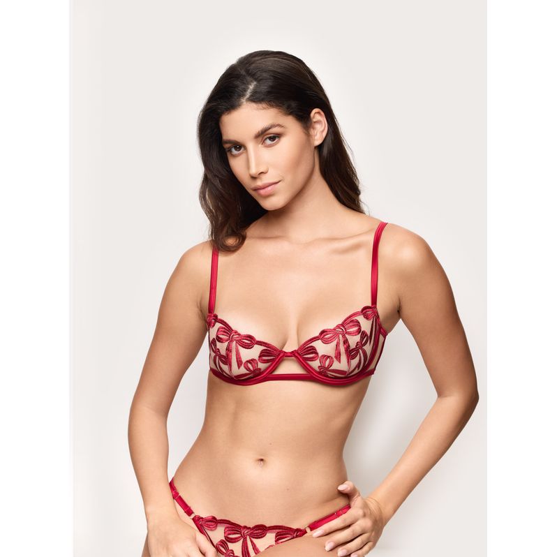 Balconcino sfoderato con ferretto Red Nicole