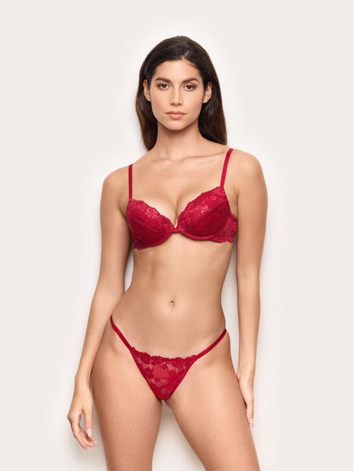 Lace thong with adjustable side Primula Color