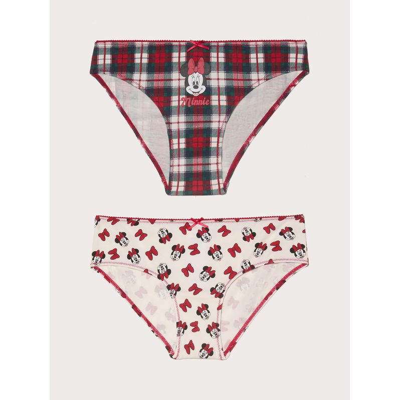 Kombipack mit zwei Baumwollslips für Mädchen Disney Holiday Cheers Family®