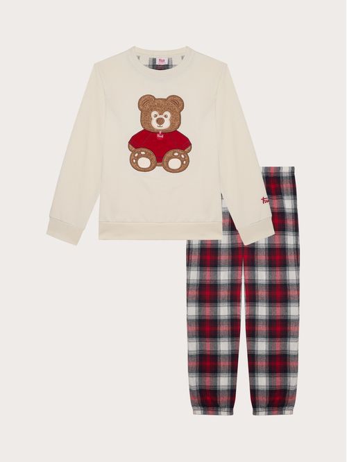 Girls' pyjamas in cotton and tartan flannel Trudi® Family