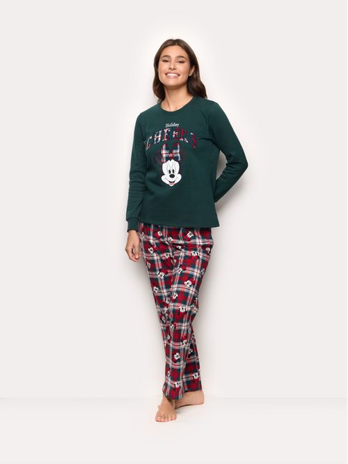 Disney Holiday Cheers Family® long cotton and microfleece pyjamas