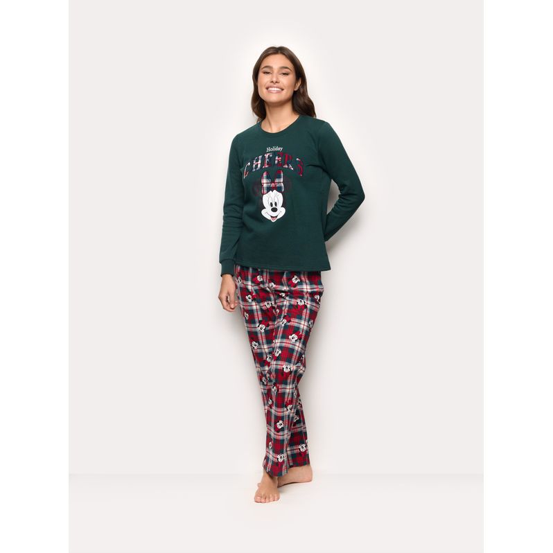 Disney Holiday Cheers Family® long cotton and microfleece pyjamas