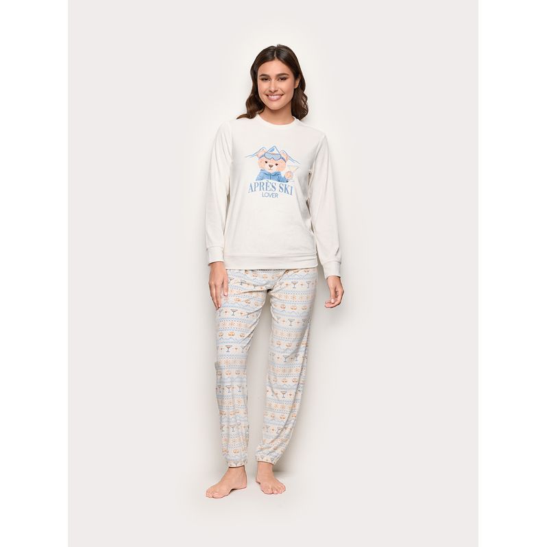 Pyjama long en chenille après ski