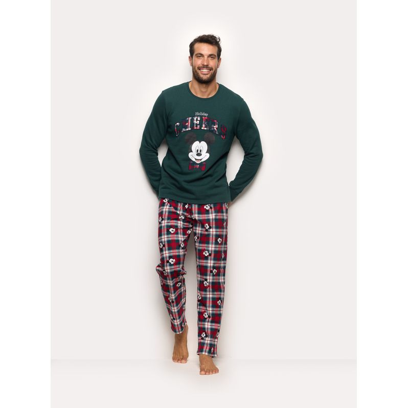 Disney Holiday Cheers Family® long cotton and microfleece pyjamas