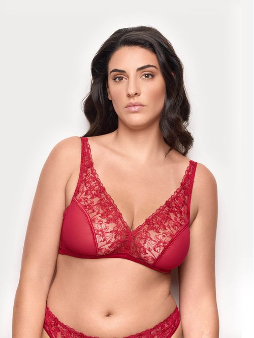 Unlined sail balcony without underwire Red Bloom