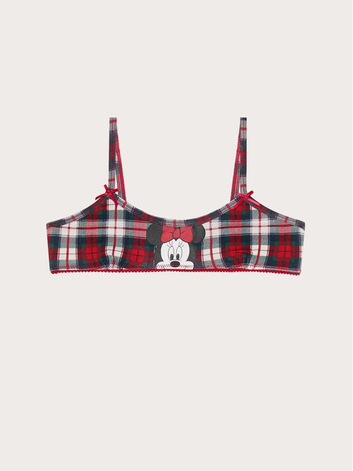 Disney Holiday Cheers Family® Mädchen-Oberteil aus Baumwolle aus Büstenhalter