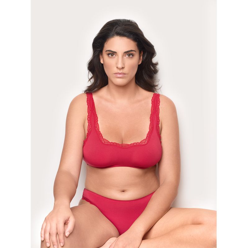 Bralette sfoderata con ferretto flessibile TENCEL® Modal con seta