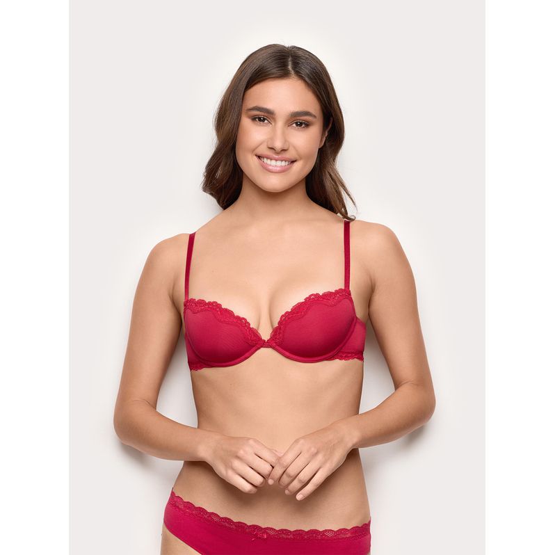 Push up imbottito con ferretto in TENCEL® Modal con seta