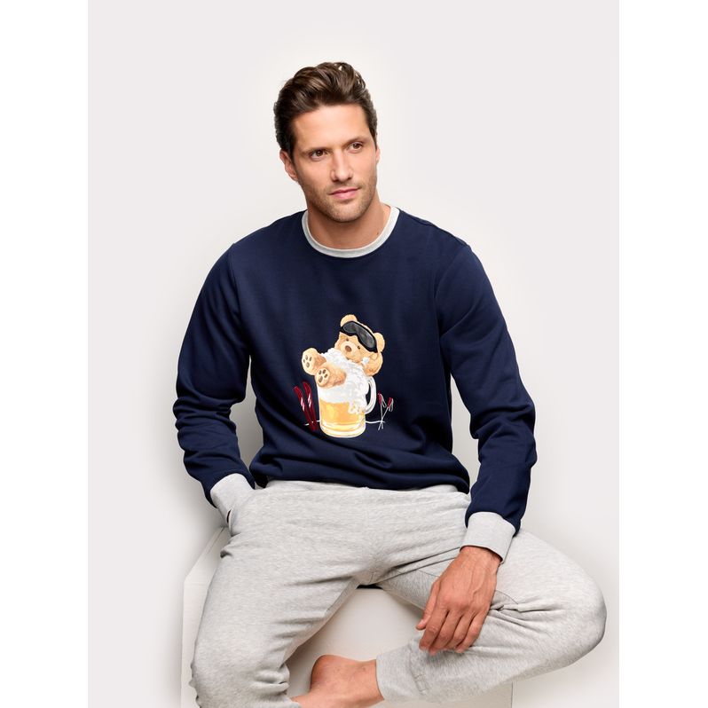 Apres Ski brushed cotton long pyjamas