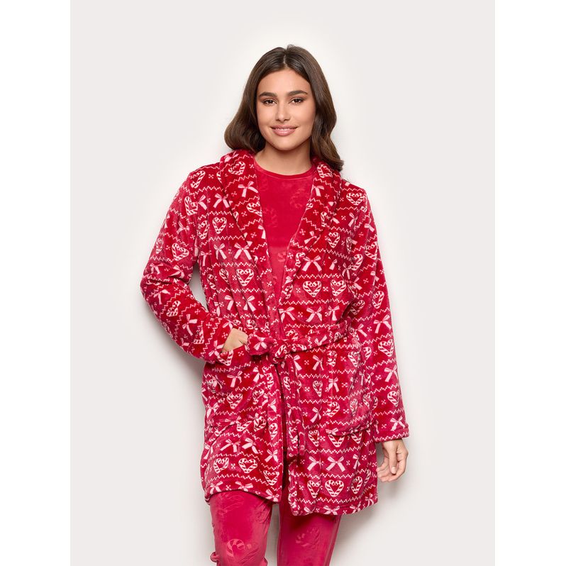 Candy Cane Club Fur Robe