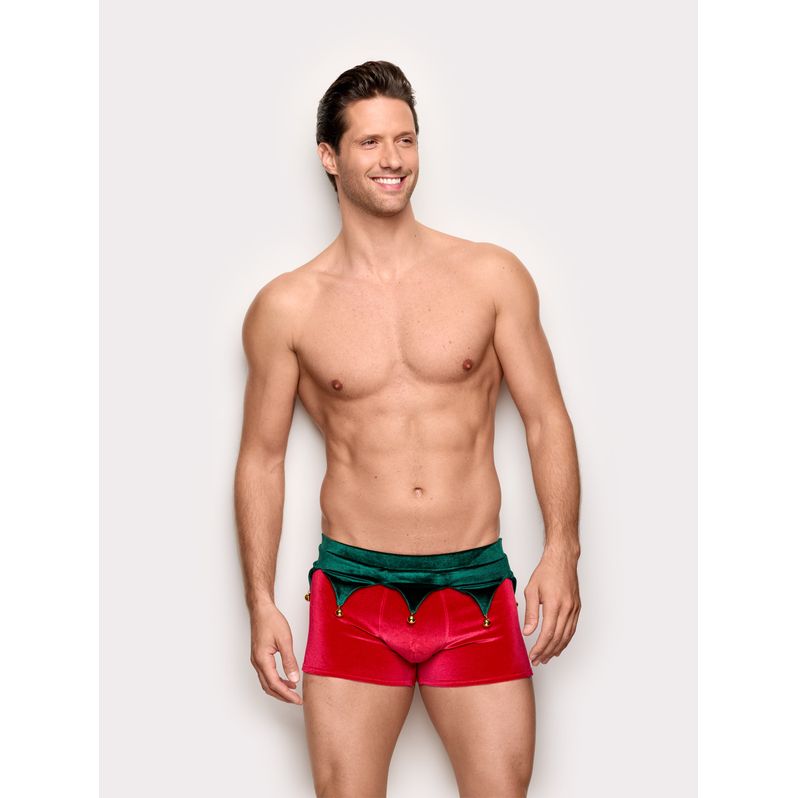Boxer Velvet Elf Hello Xmas