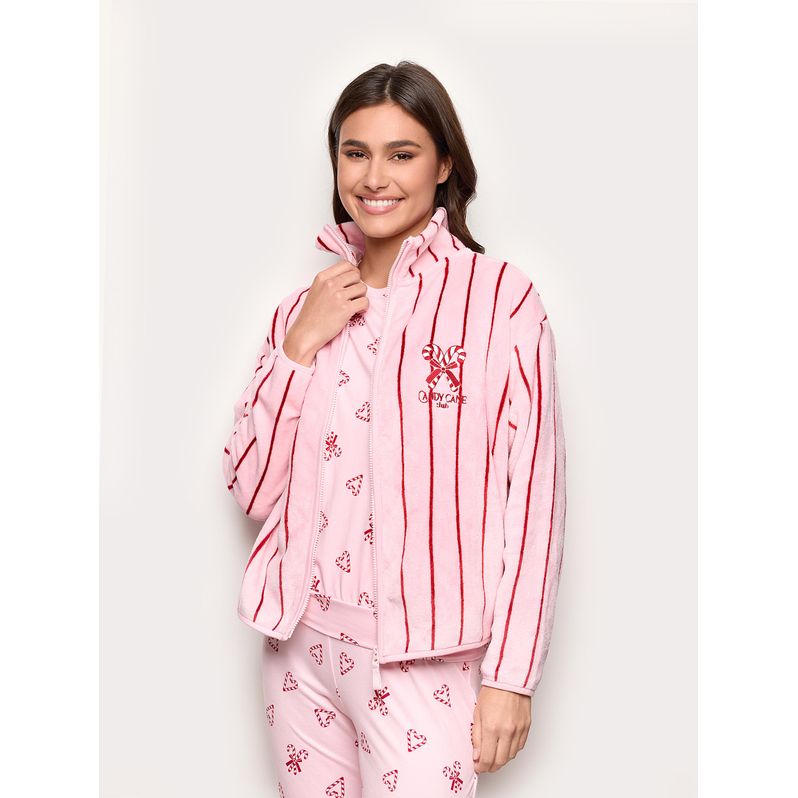 Candy Cane Club fur jacket