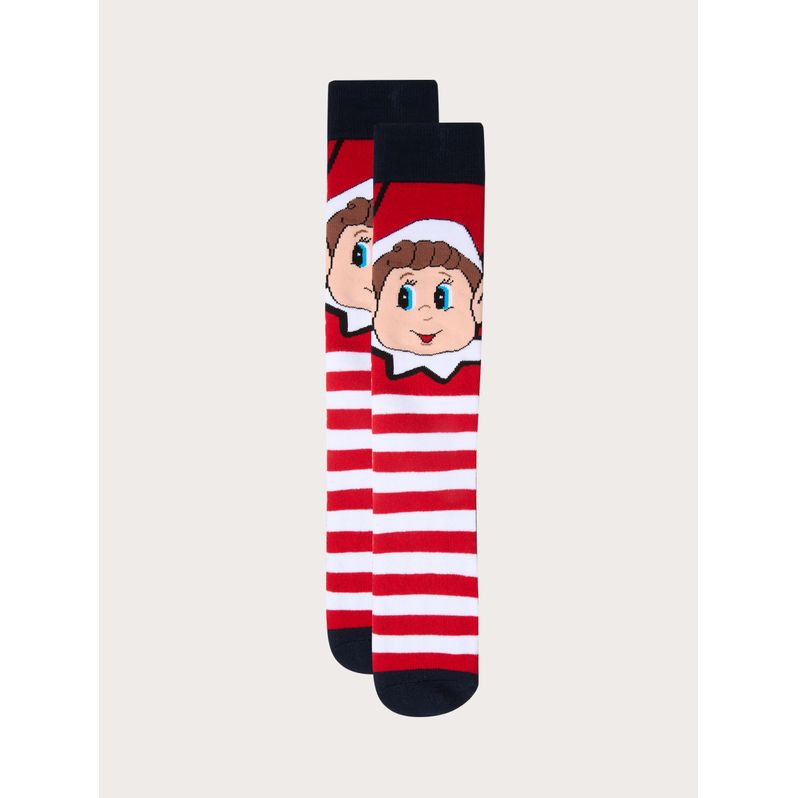 Calcetines de algodón antideslizantes unisex Familia Elf Squad
