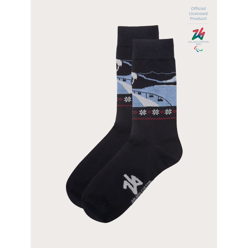 Unisex short cotton socks Milano Cortina 2026®