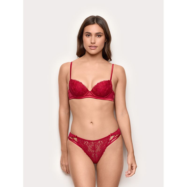 Noël Jolly rouge dentelle brésilienne