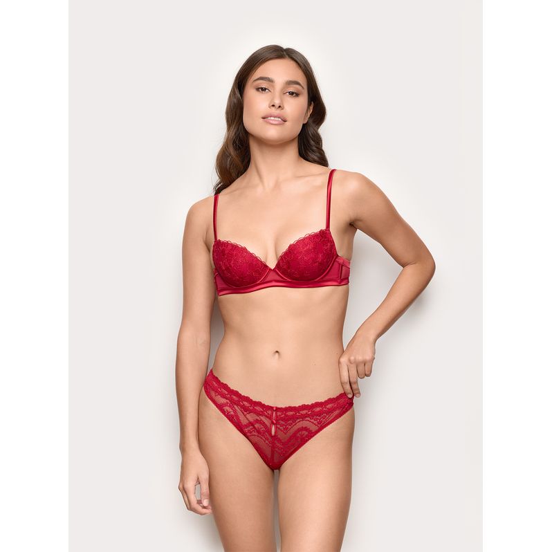 Noël Jolly rouge dentelle brésilienne