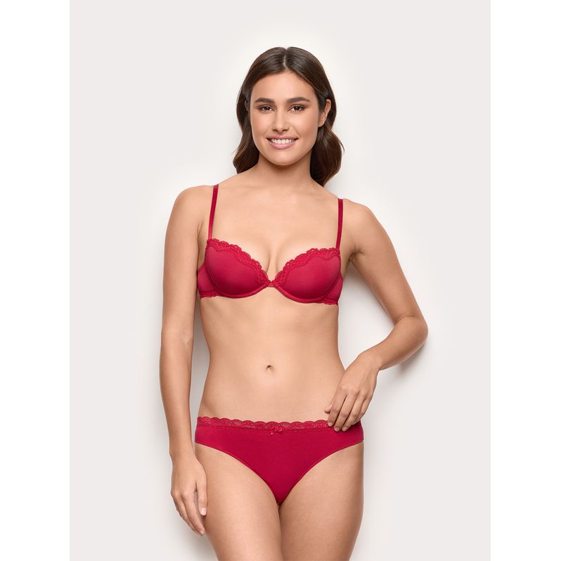 Rote Baumwollunterwäsche Weihnachtslust