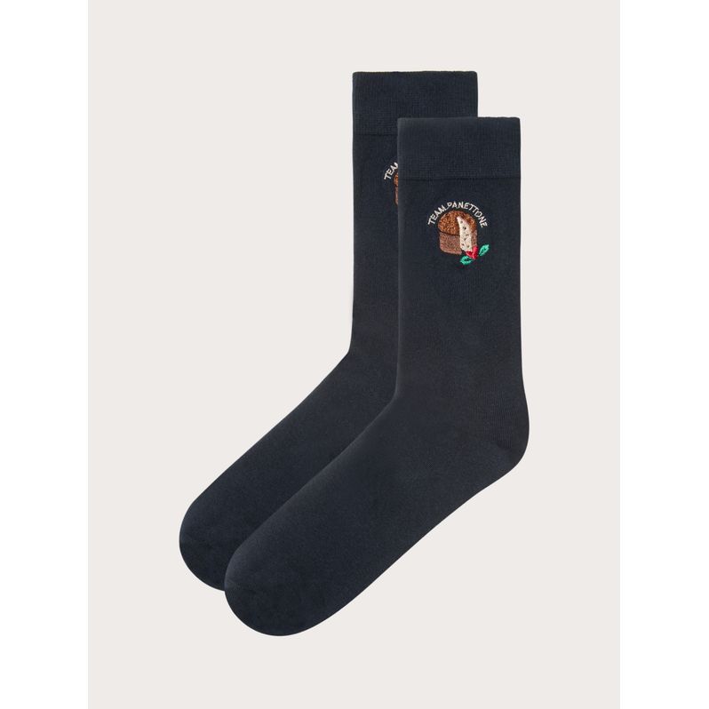 Team Panettone Hello Xmas Blue Short Socks