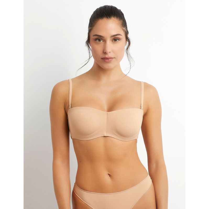 Non-padded bandeau bra with underwire - New Justin