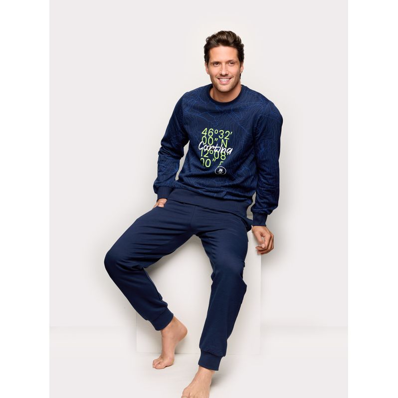 Pigiama lungo in cotone Milano Cortina 2026®