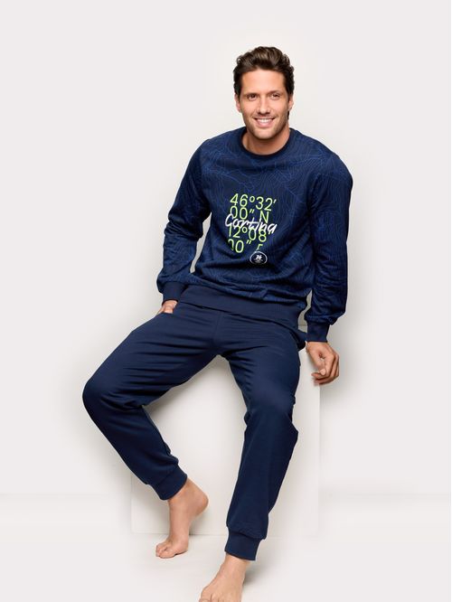 Pigiama lungo in cotone Milano Cortina 2026®