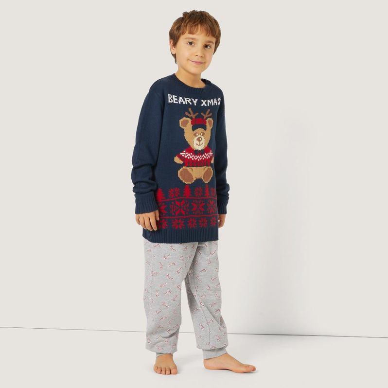 Baby Christmas Sweater - Teddy Family